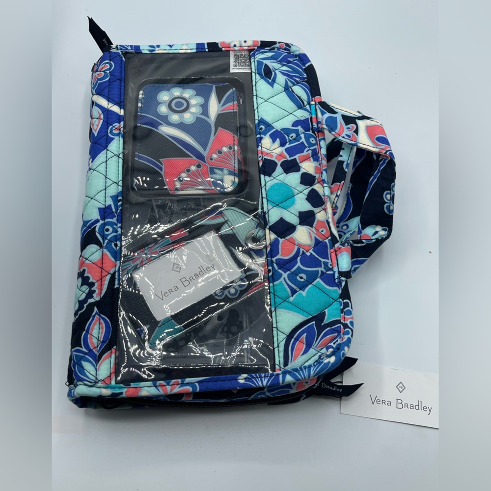 Vera Bradley Blue and Red Floral Quilted Bag
